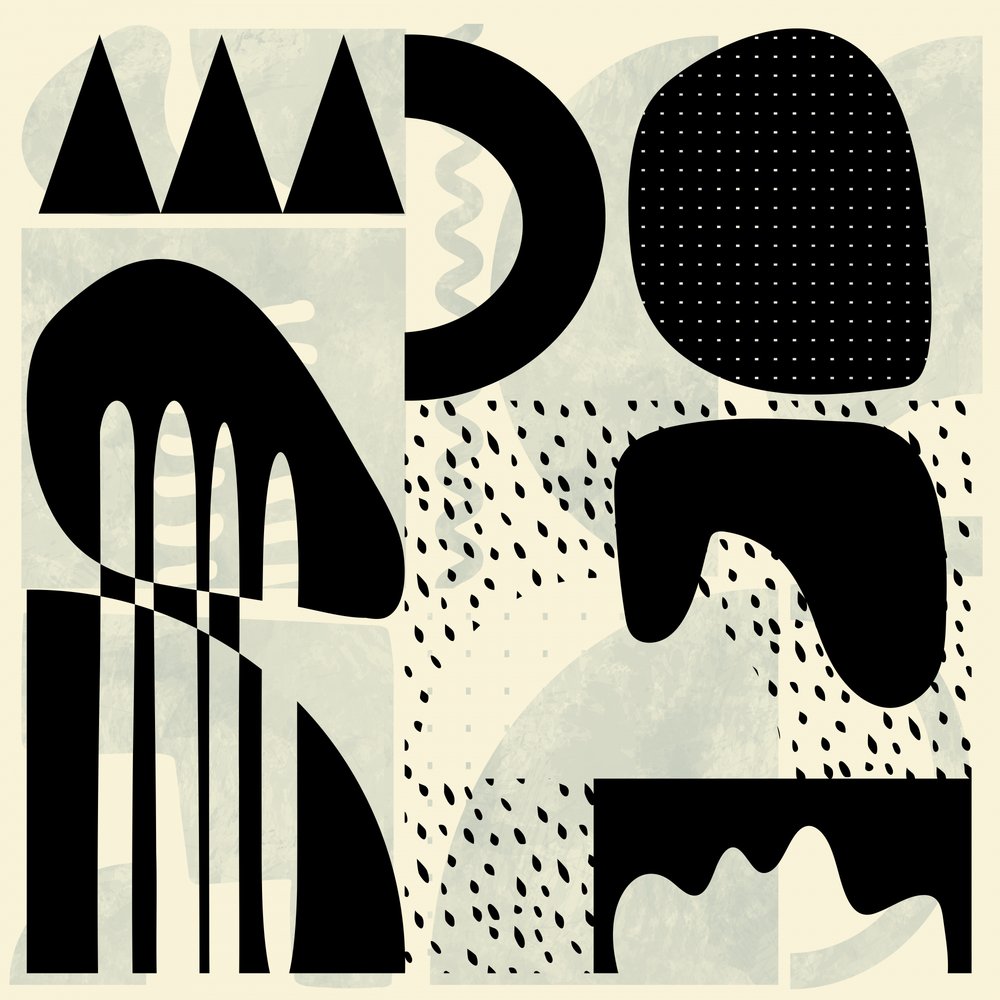 Squares Black and White 3 Copy by Ana Rut Bre