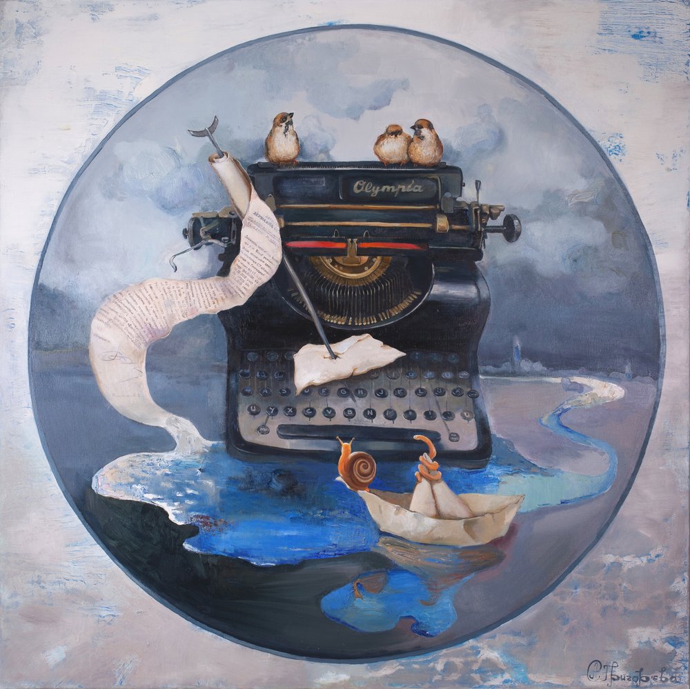 Whimsical Typewriter Dream by Anastasiia Grygorieva