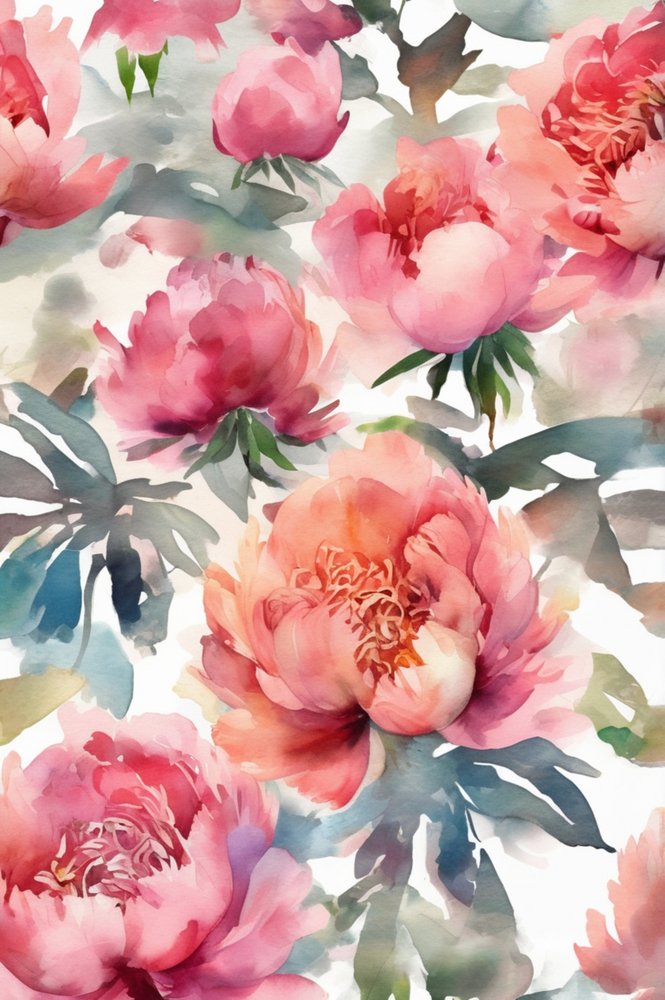 Soft Pink Peonies by Anda Bieza