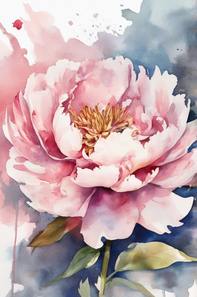 Peony Bloom by Anda Bieza