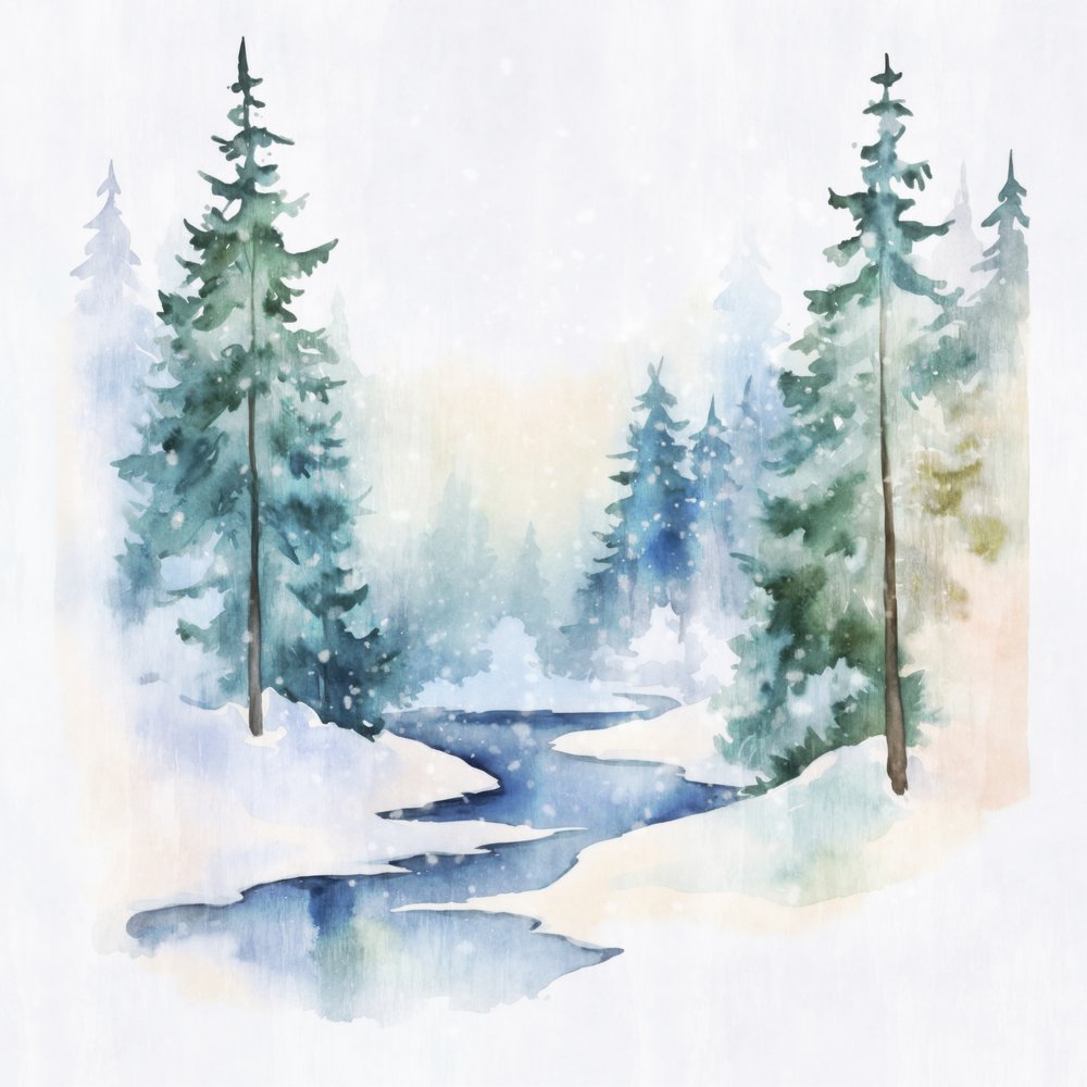 Peaceful Winter Forest by Andrea Haase