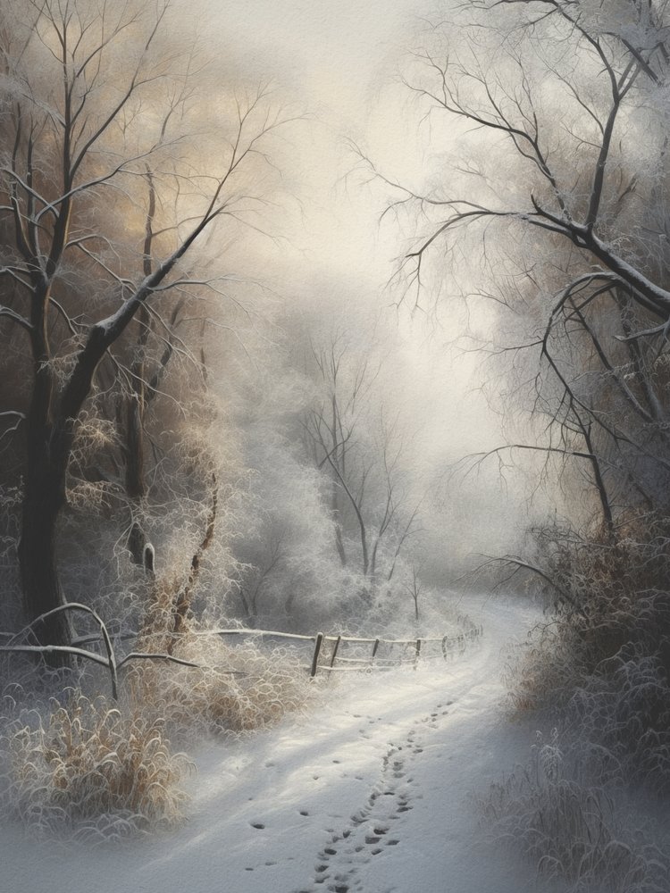 Enchanting Snowy Path by Andreas Magnusson