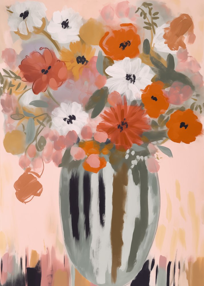 Painterly Flower Bouquet by Andreas Magnusson