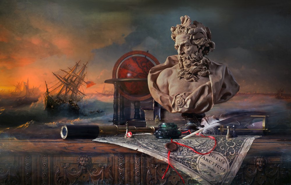 Nautical Study Stormy Seas by Andrey Morozov