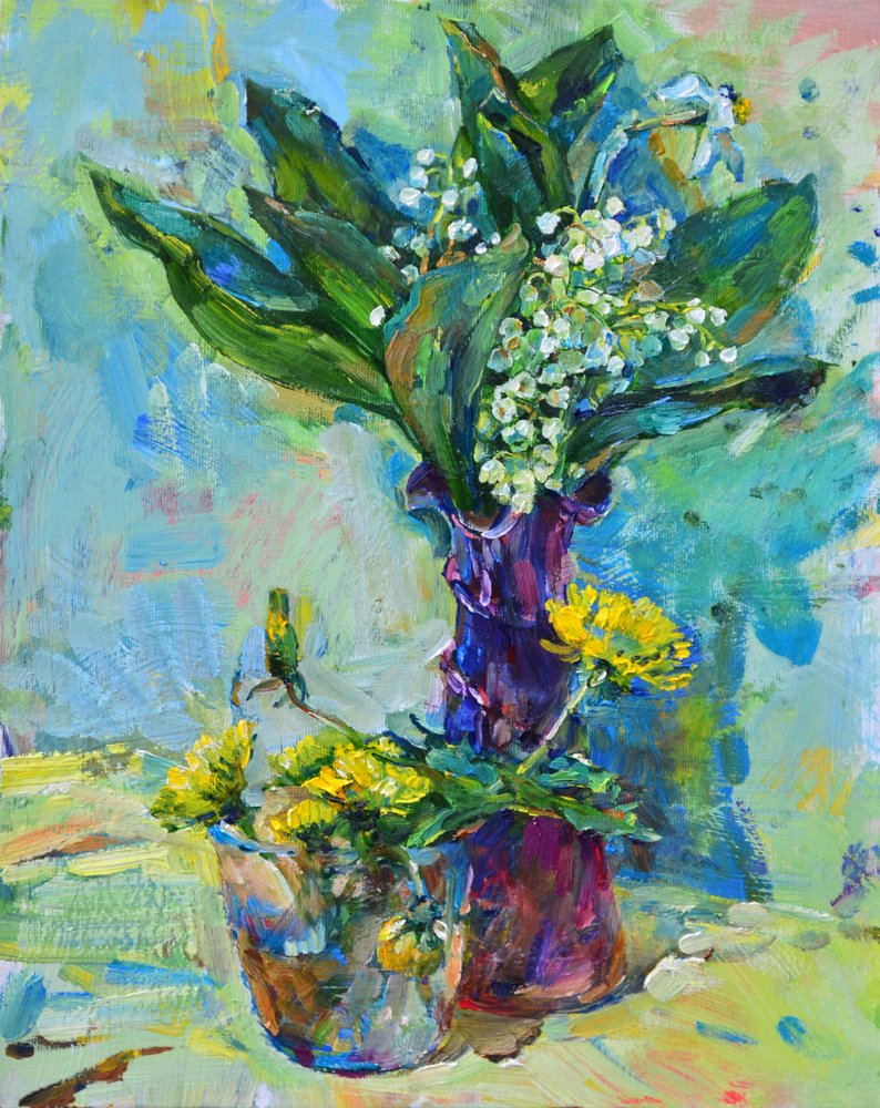 Spring Flower Vases by Andrii Kutsachenko