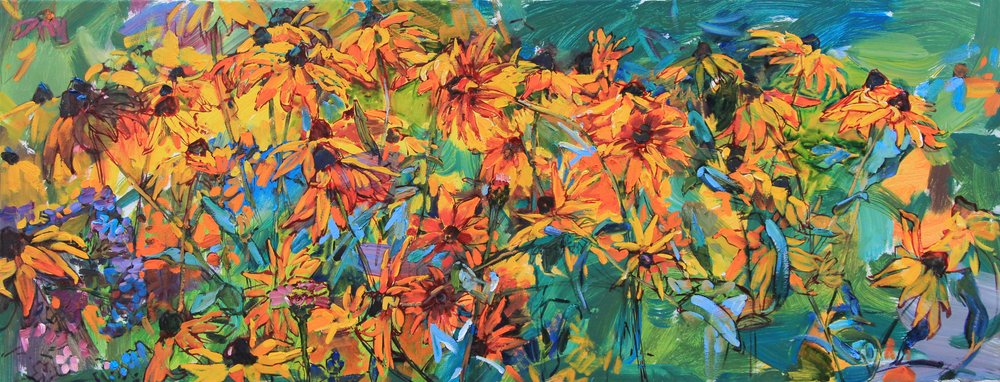 Sunny Garden Flowers by Andrii Kutsachenko