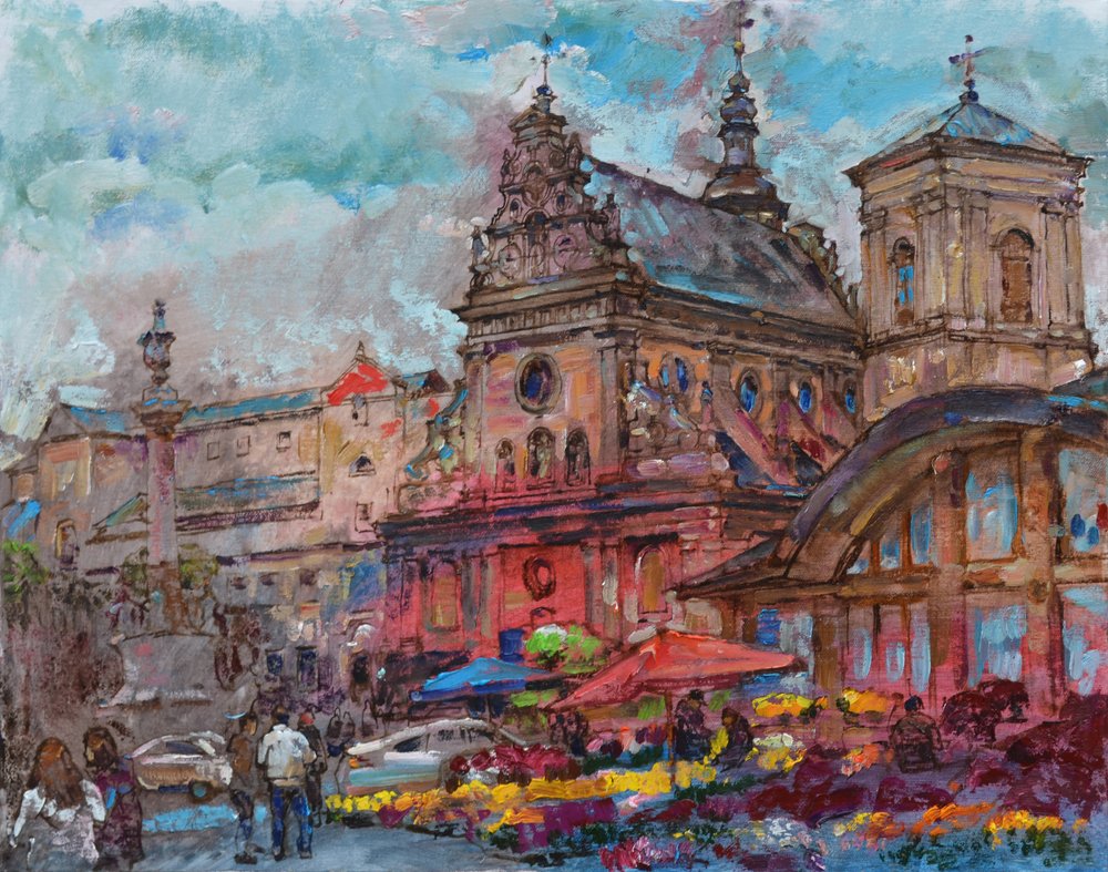 Vibrant City Market by Andrii Kutsachenko