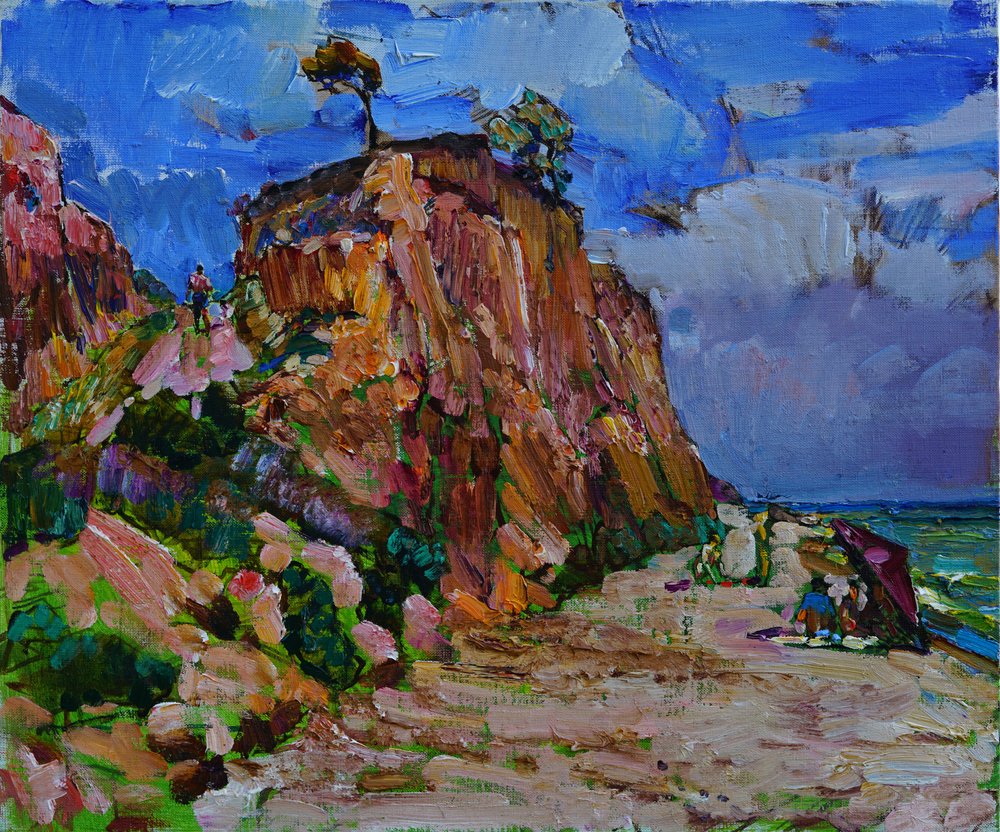 Vibrant Coastal Cliffs by Andrii Kutsachenko