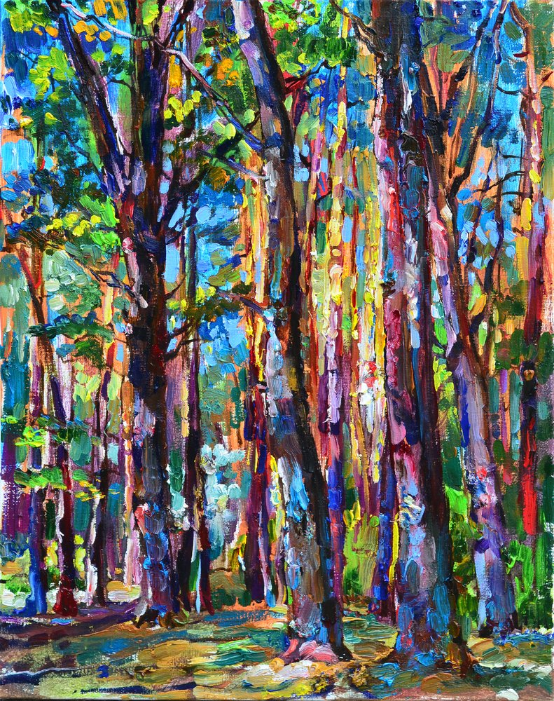 Vibrant Forest Light by Andrii Kutsachenko
