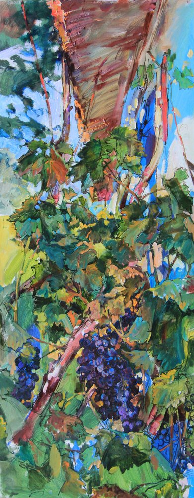 Vibrant Summer Grapes by Andrii Kutsachenko