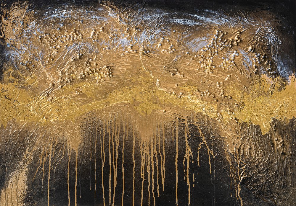 Molten Gold Flow by Anete Purina-Purite