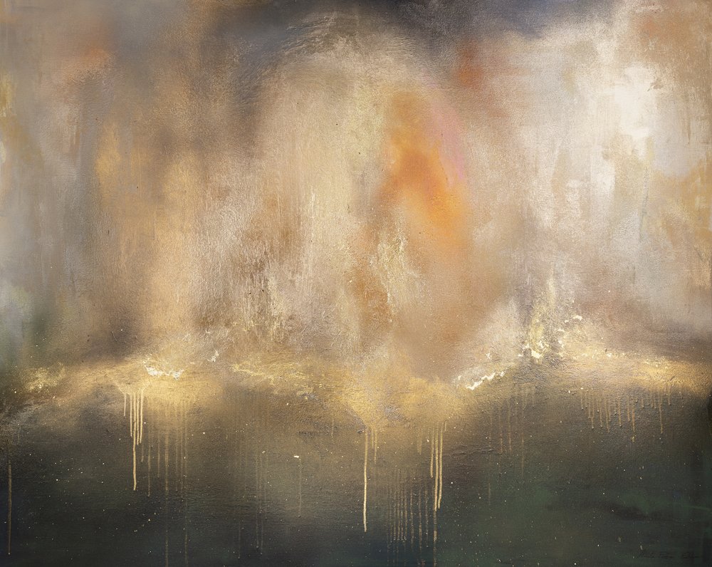 Radiant Golden Depths by Anete Purina-Purite