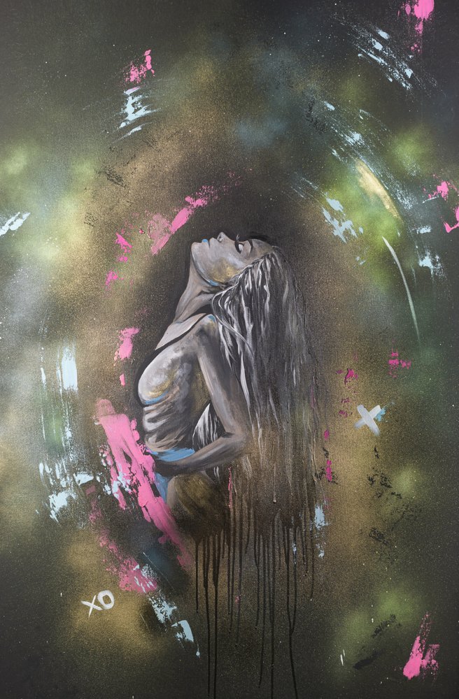 Soulful Woman Expression by Anete Purina-Purite