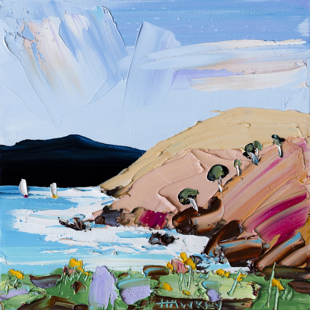 Vibrant Ocean Coast by Angela Hawkey