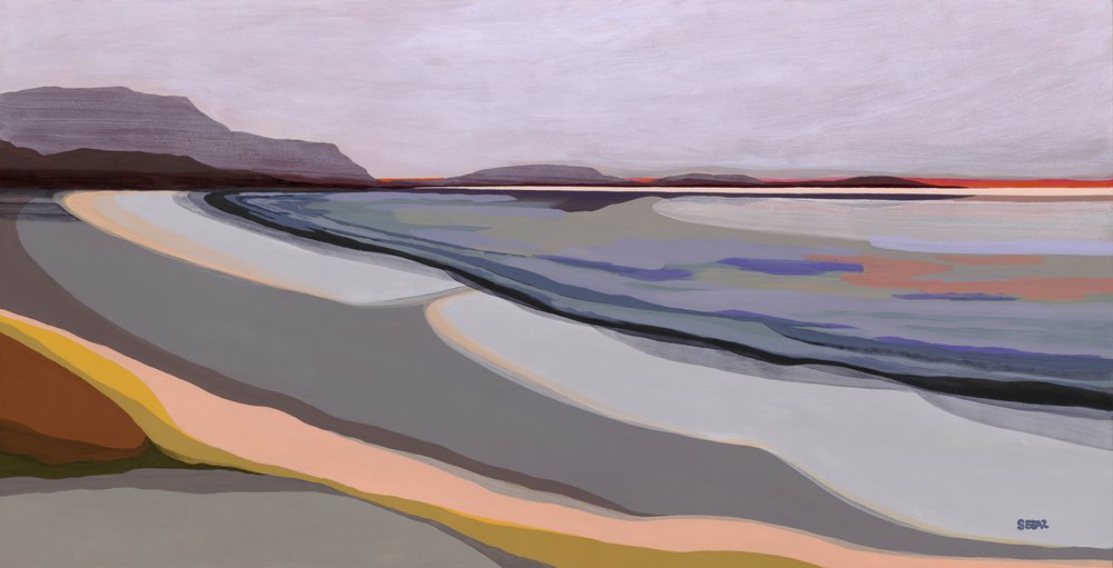 Serene Abstract Coast by Angela Seear