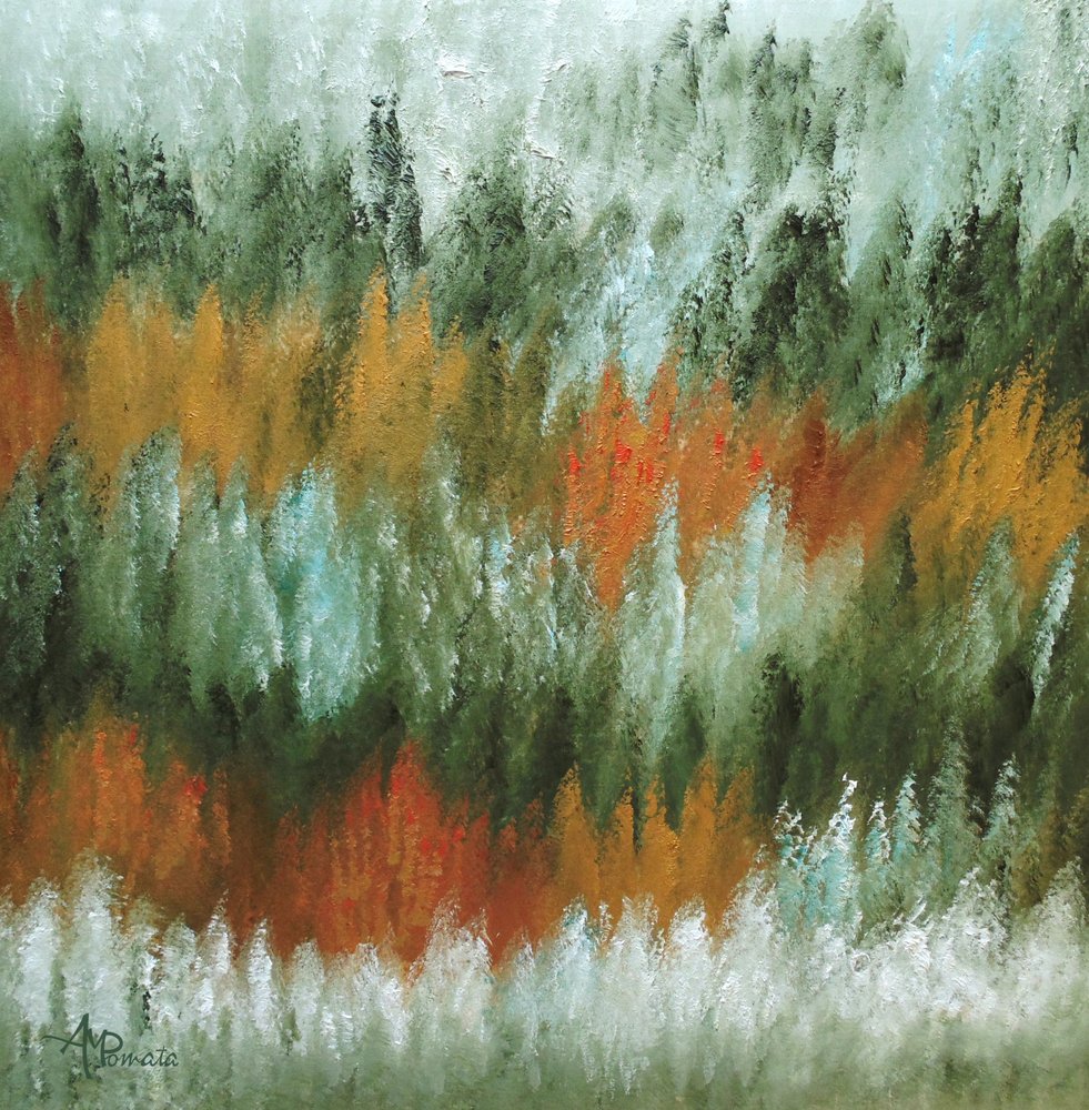 Abstract Autumn Forest by Angeles M. Pomata