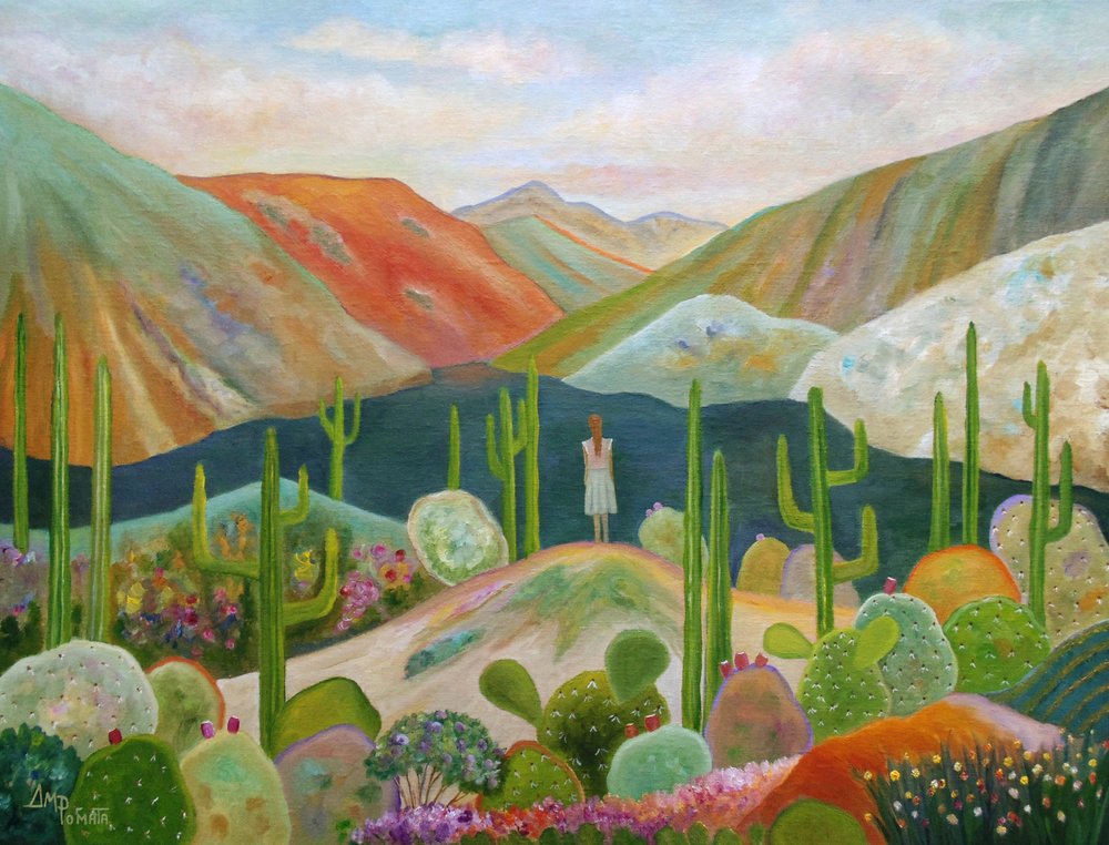 Colorful Desert Vista by Angeles M. Pomata