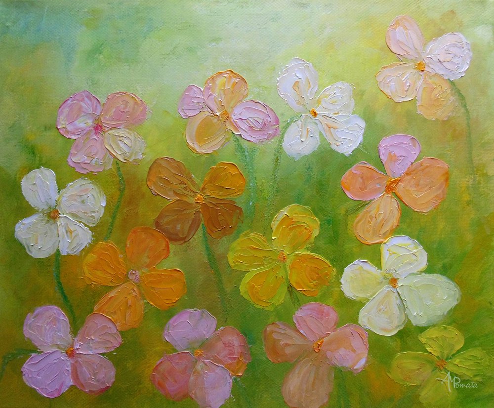 Colorful Spring Blooms by Angeles M. Pomata
