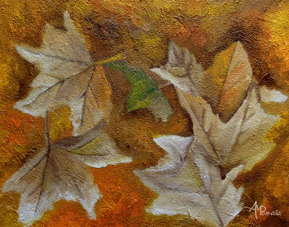 Fallen Autumn Leaves by Angeles M. Pomata