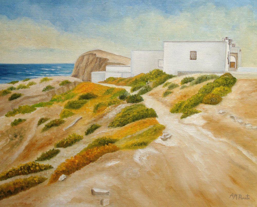 Mediterranean Coastal Landscape by Angeles M. Pomata