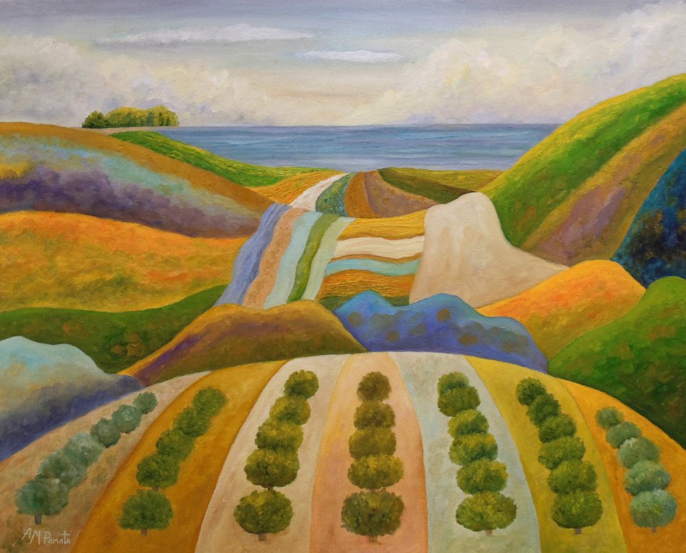 Vibrant Coastal Farmlands by Angeles M. Pomata