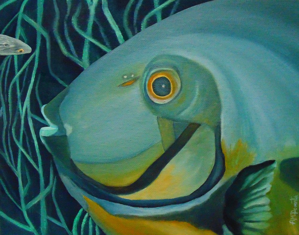 Vibrant Ocean Fish by Angeles M. Pomata