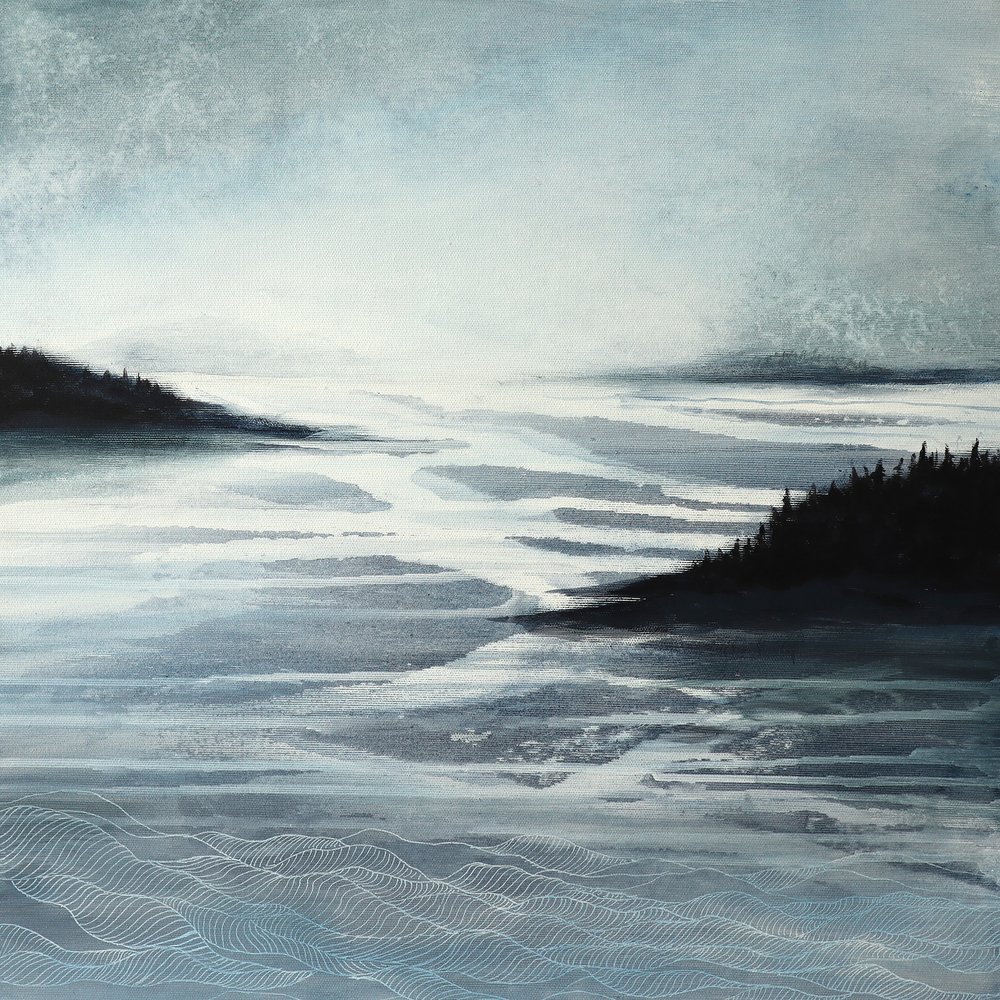 Misty Mountain Waters by Ania Witwitzka