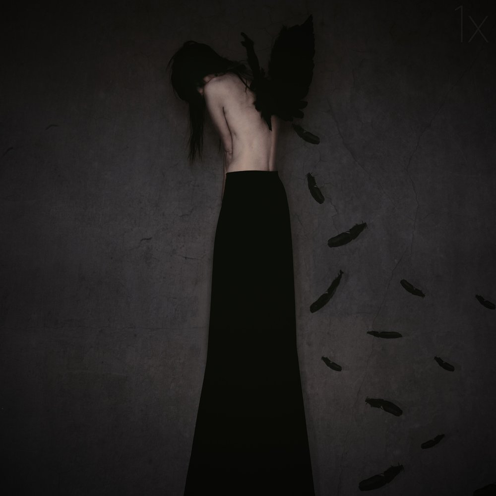 Sorrowful Winged Woman by Anja Matko