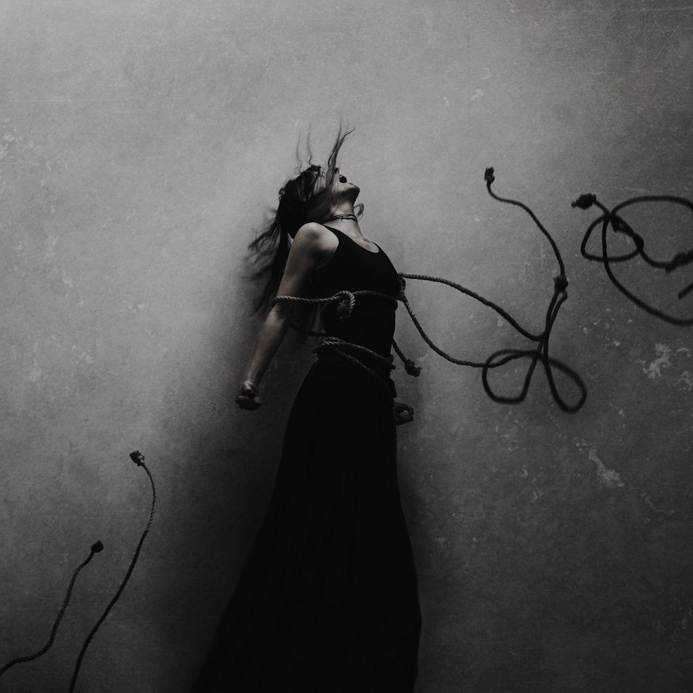 Woman Bound In Struggle by Anja Matko