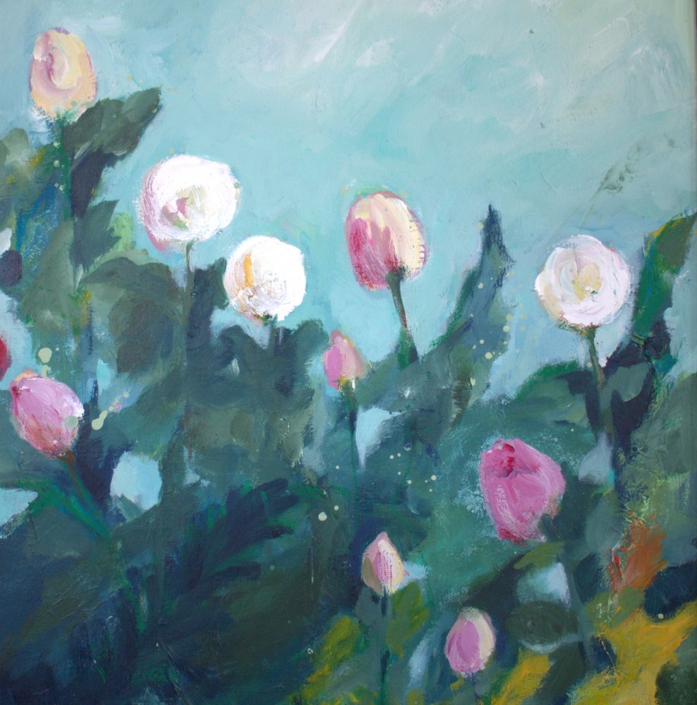 Blooming Garden Flowers by Anna-Karin Bergius