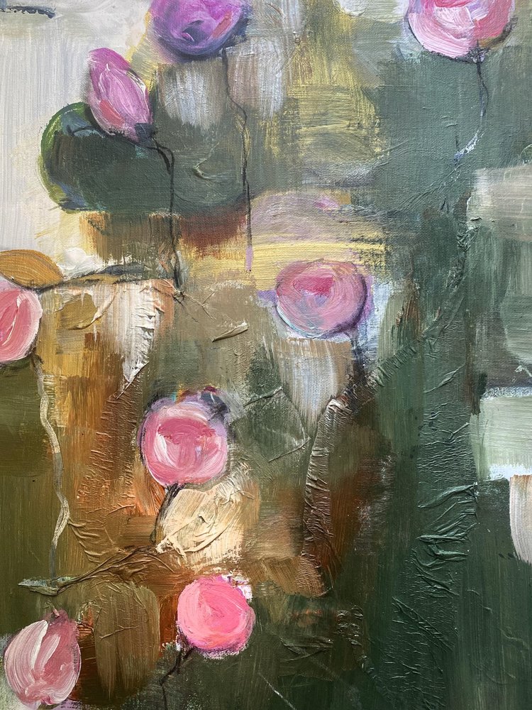 Pink Floral Impressions by Anna-Karin Bergius