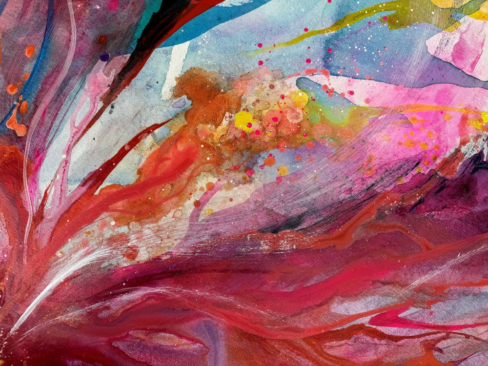 Vibrant Abstract Flow by Anna Viklund