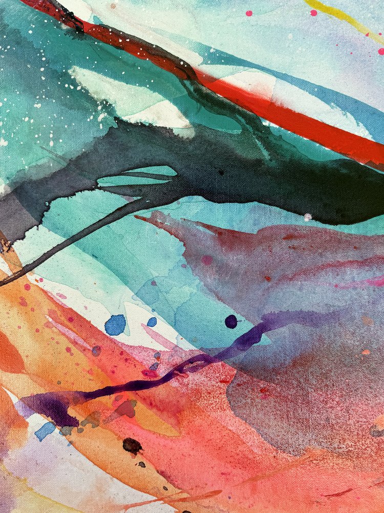 Vibrant Abstract Flow by Anna Viklund