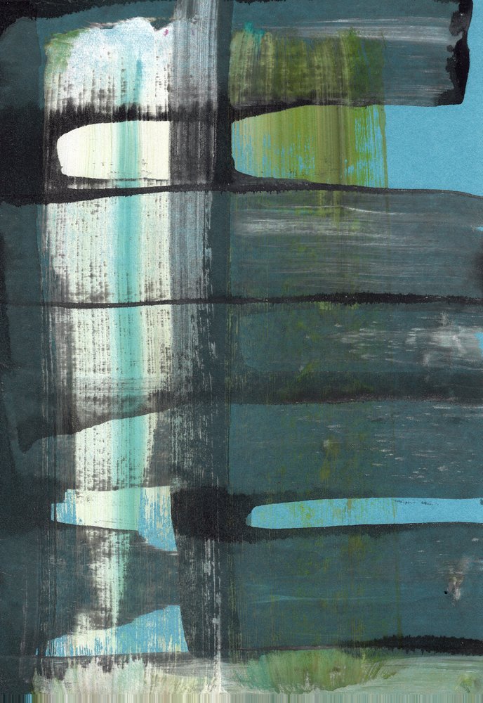 Deep Teal Layers by Annick