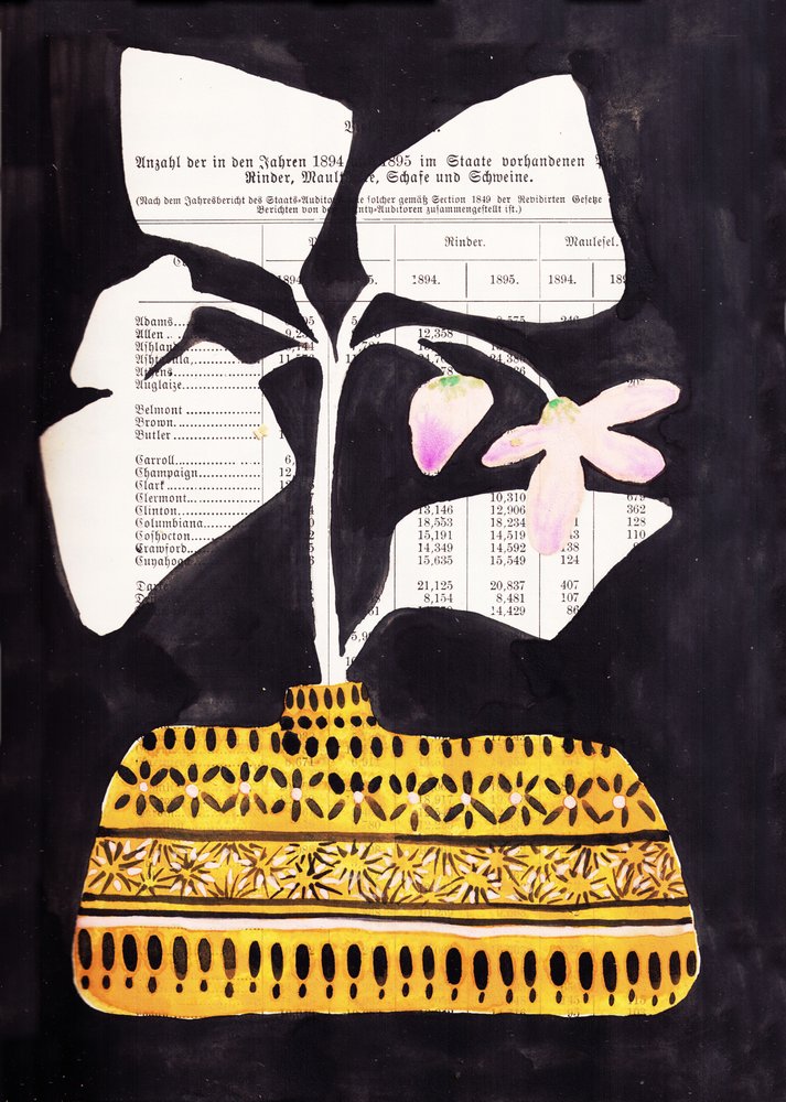 Patterned Vase Bloom by Annick