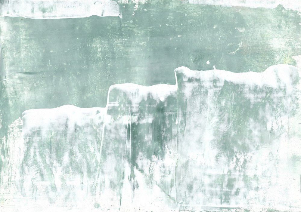 Serene Green Abstract by Annick