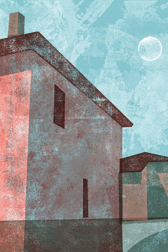 Moonlit House Reflection by Apostrofo Design