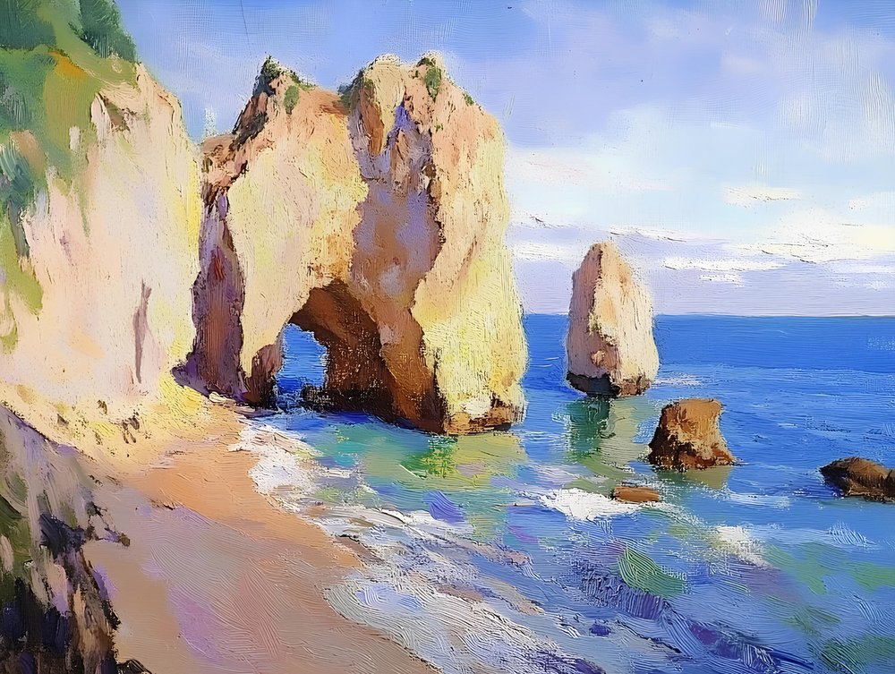 Coastal Archway View by Avanesova Elena