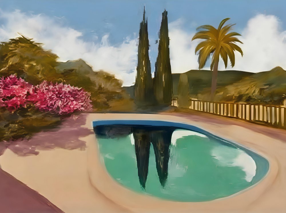 Cypress Pool Reflections by Avanesova Elena