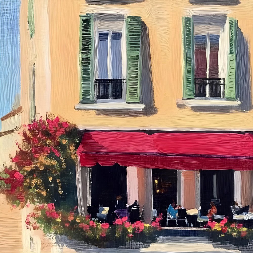 European Cafe Blossoms by Avanesova Elena