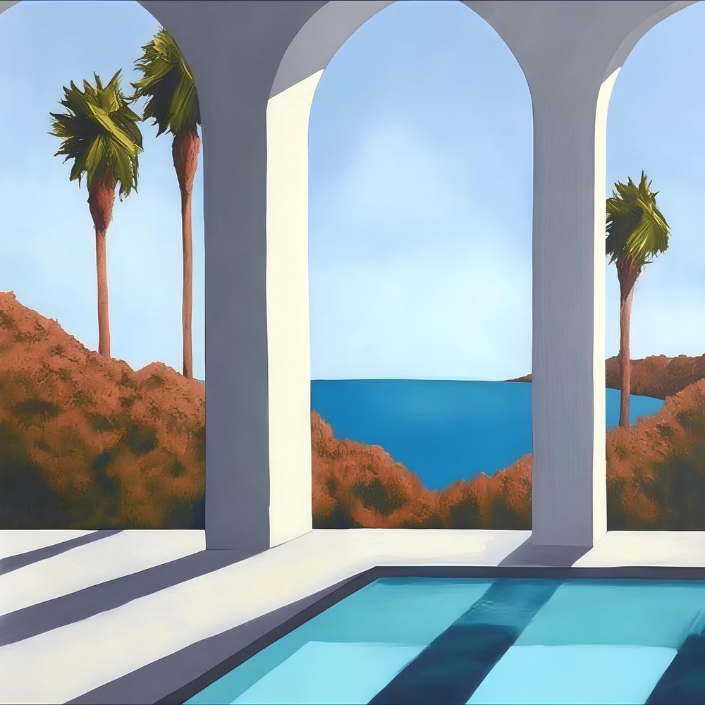 Landscape of Palm Trees by Avanesova Elena