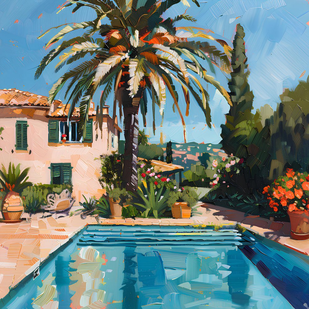 Mediterranean Poolside Villa by Avanesova Elena