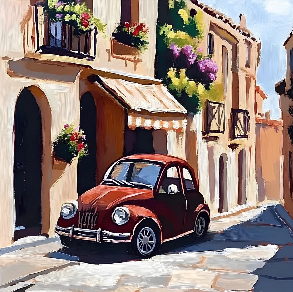 Old Car On the Street by Avanesova Elena