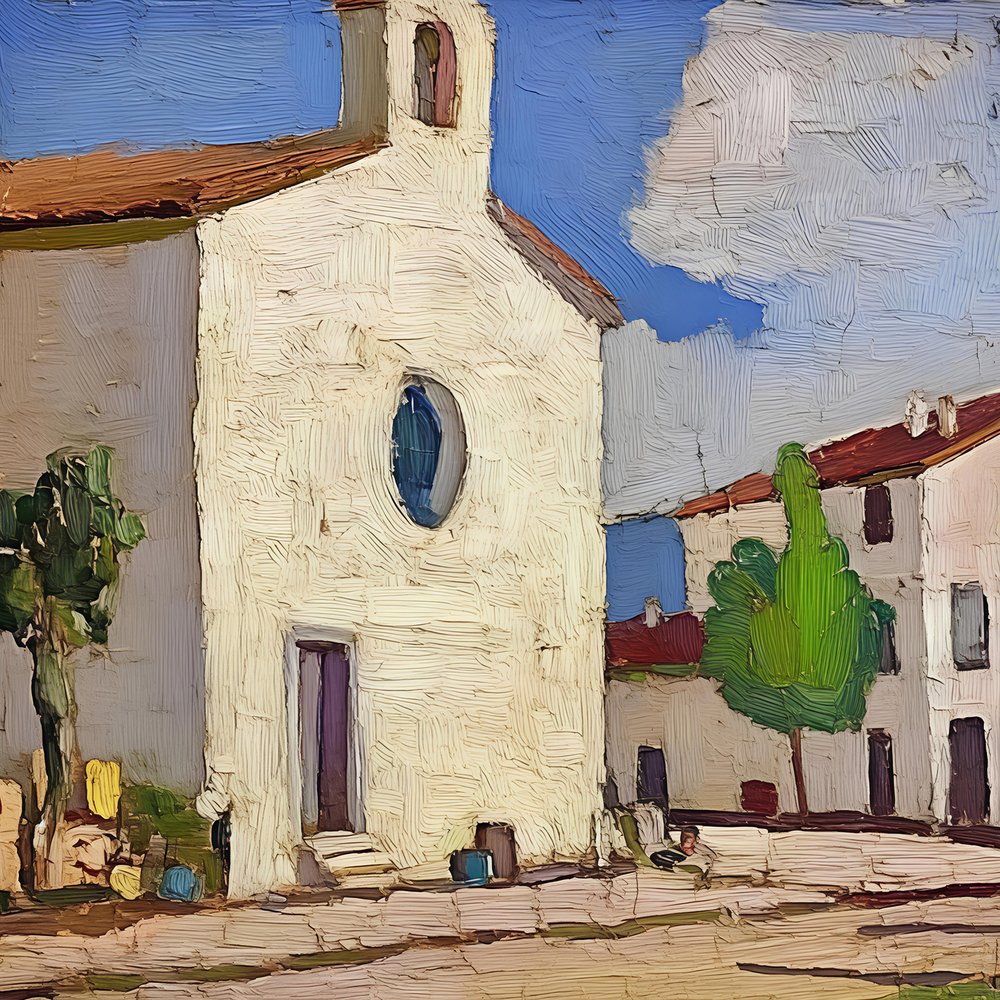 Quaint Village Church by Avanesova Elena
