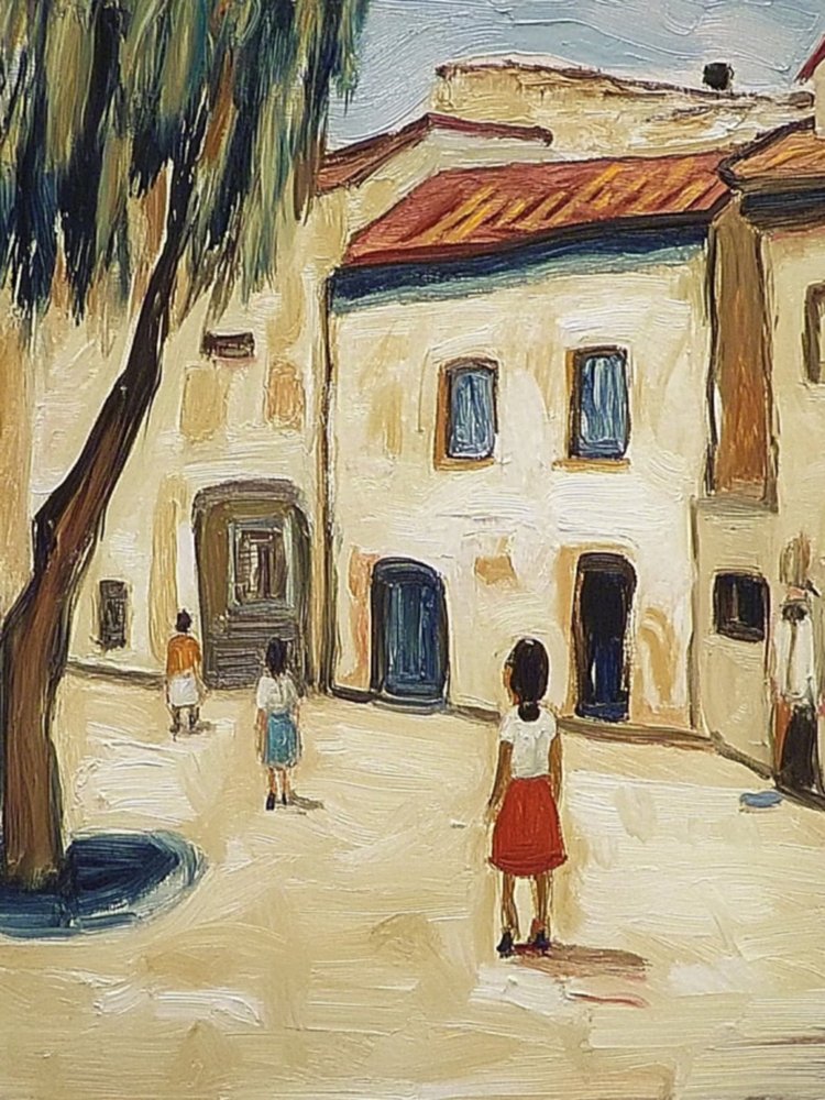 Quaint Village Street by Avanesova Elena