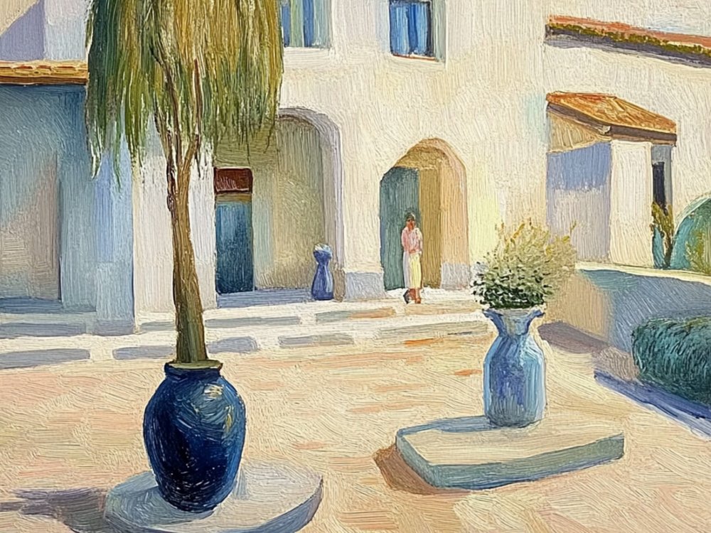 Sunny Courtyard Path by Avanesova Elena