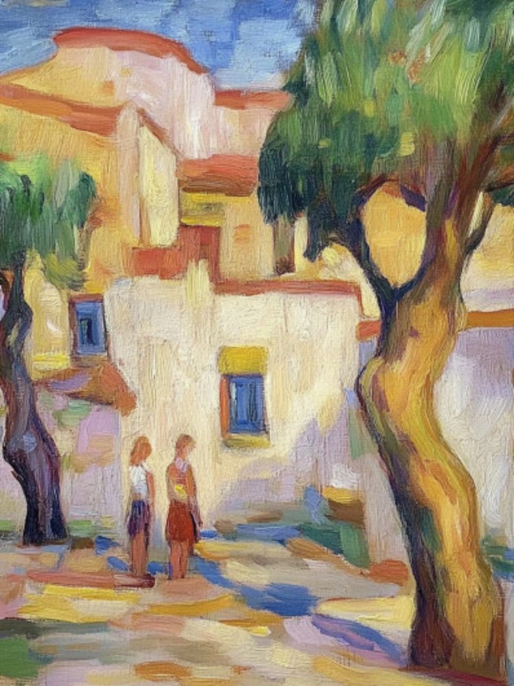 Sunny Village Walk by Avanesova Elena