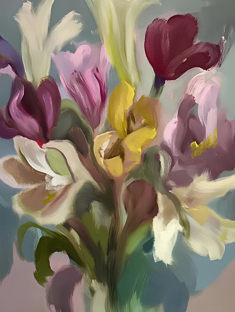 Vibrant Floral Bouquet by Avanesova Elena