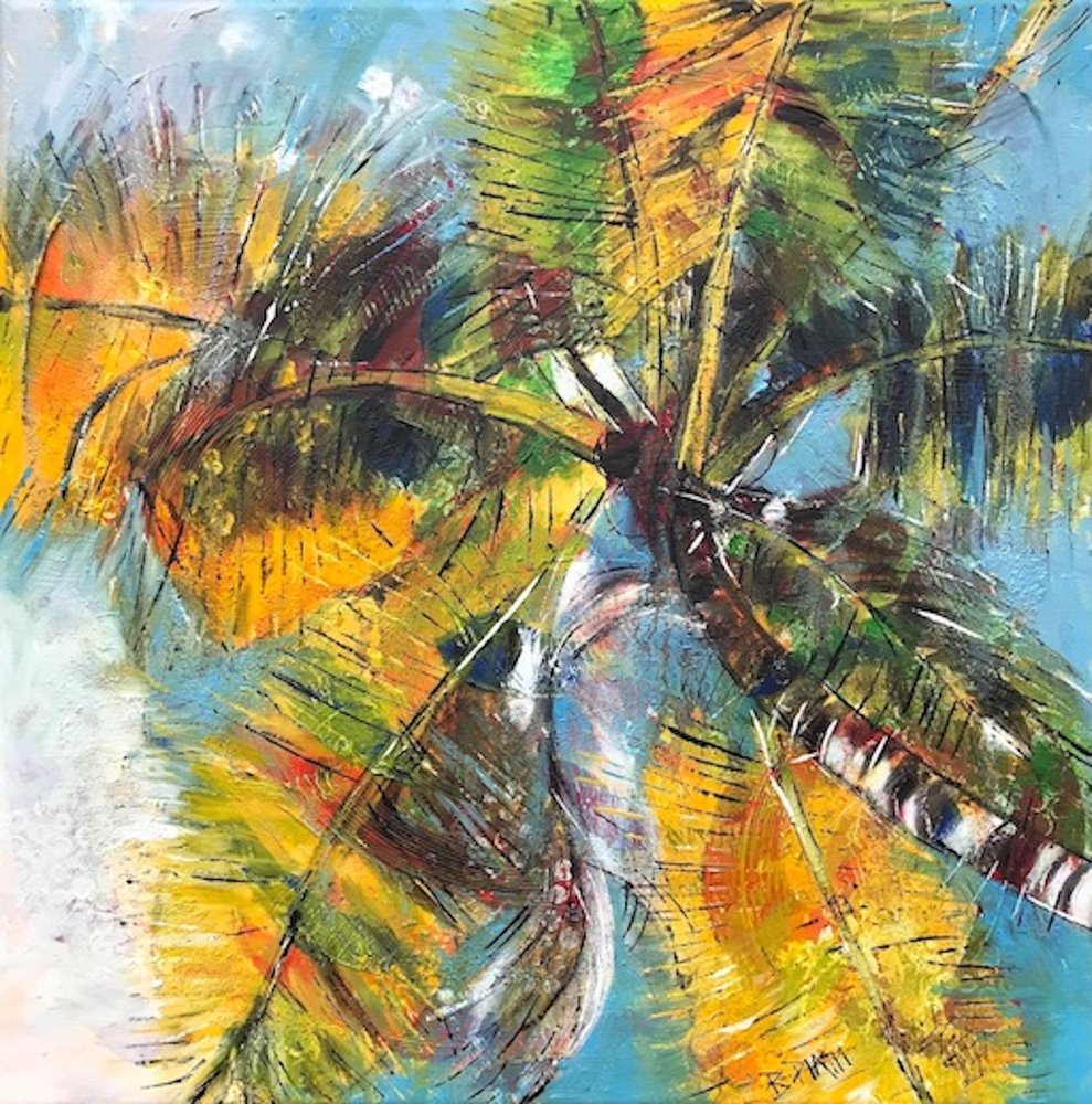 Vibrant Tropical Palms by Barbara Piatti