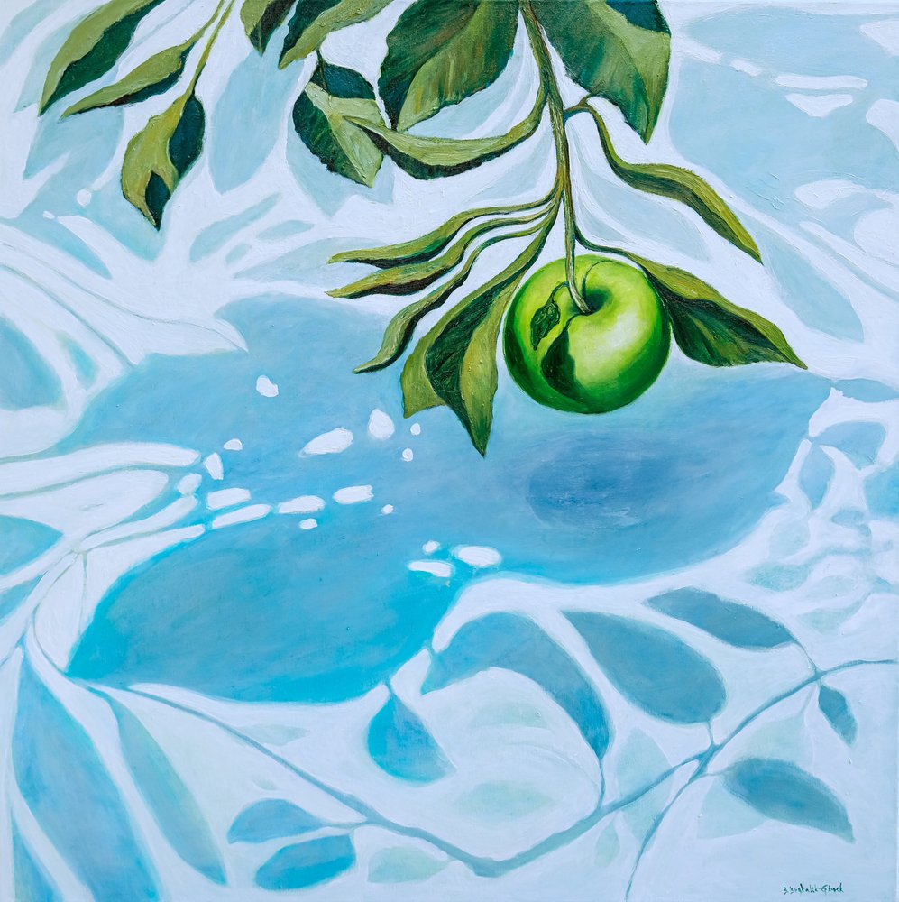 Green Apple Reflection by Beata Brząkalik-Gburek